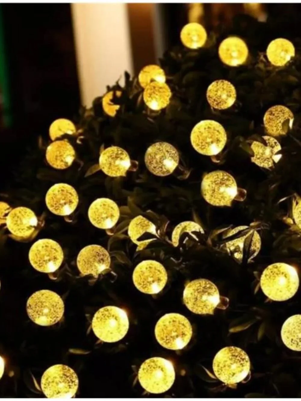 Solar String Lights Outdoor Waterproof LED Globe Fairy Lights Patio Garden Decor